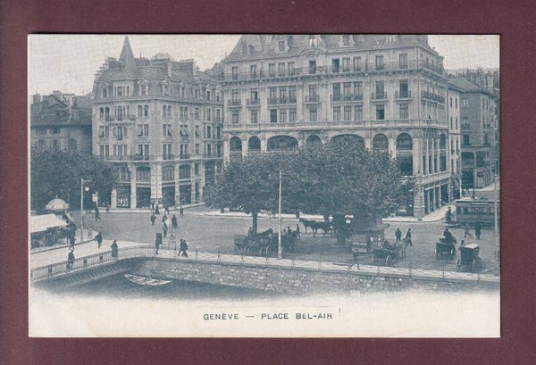 GENEVE - Place Bel-Air - Attelages