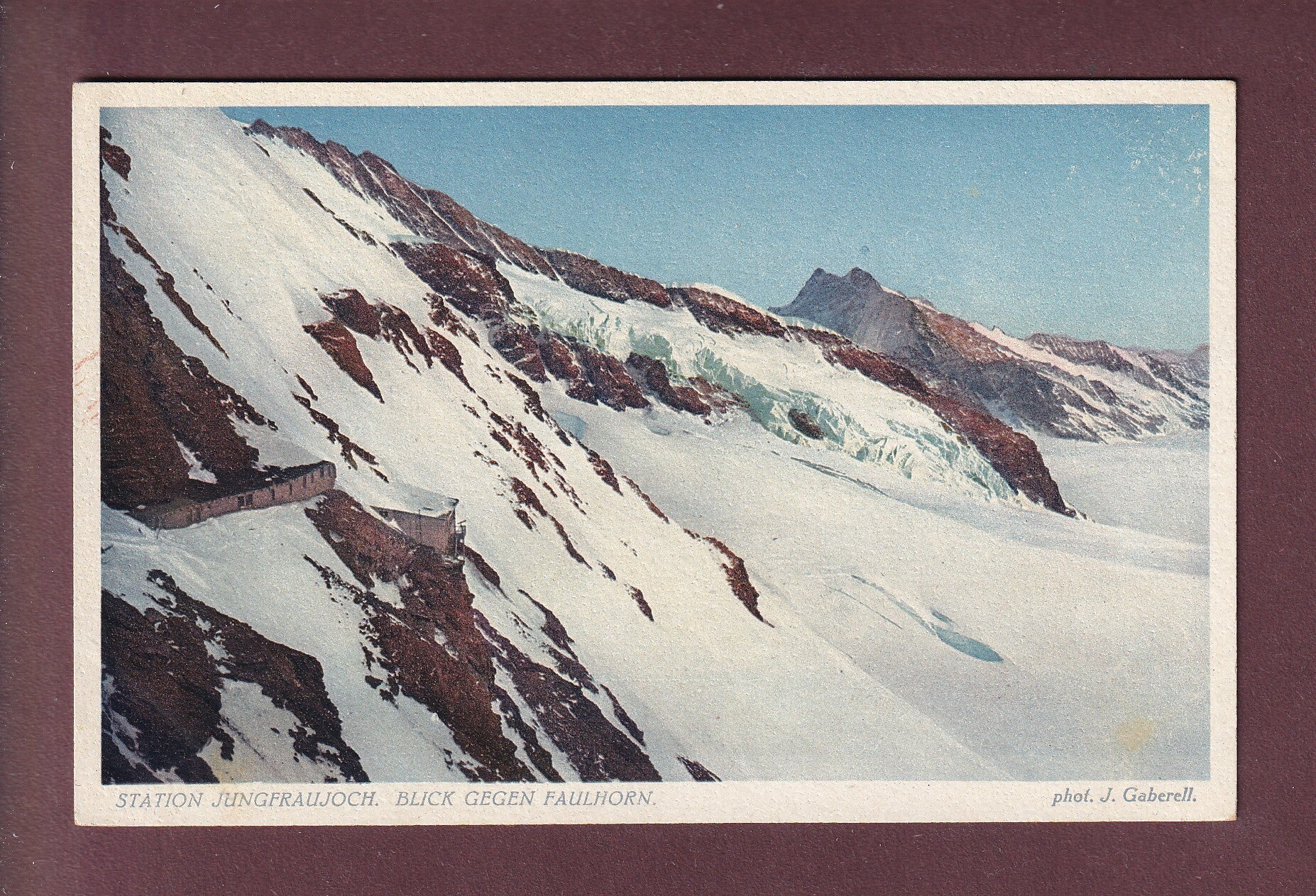 STATION JUNGFRAUJOCH - Faulhorn