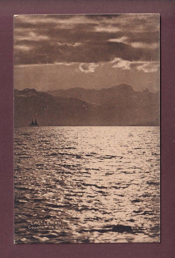 LAC LEMAN - Coucher de soleil