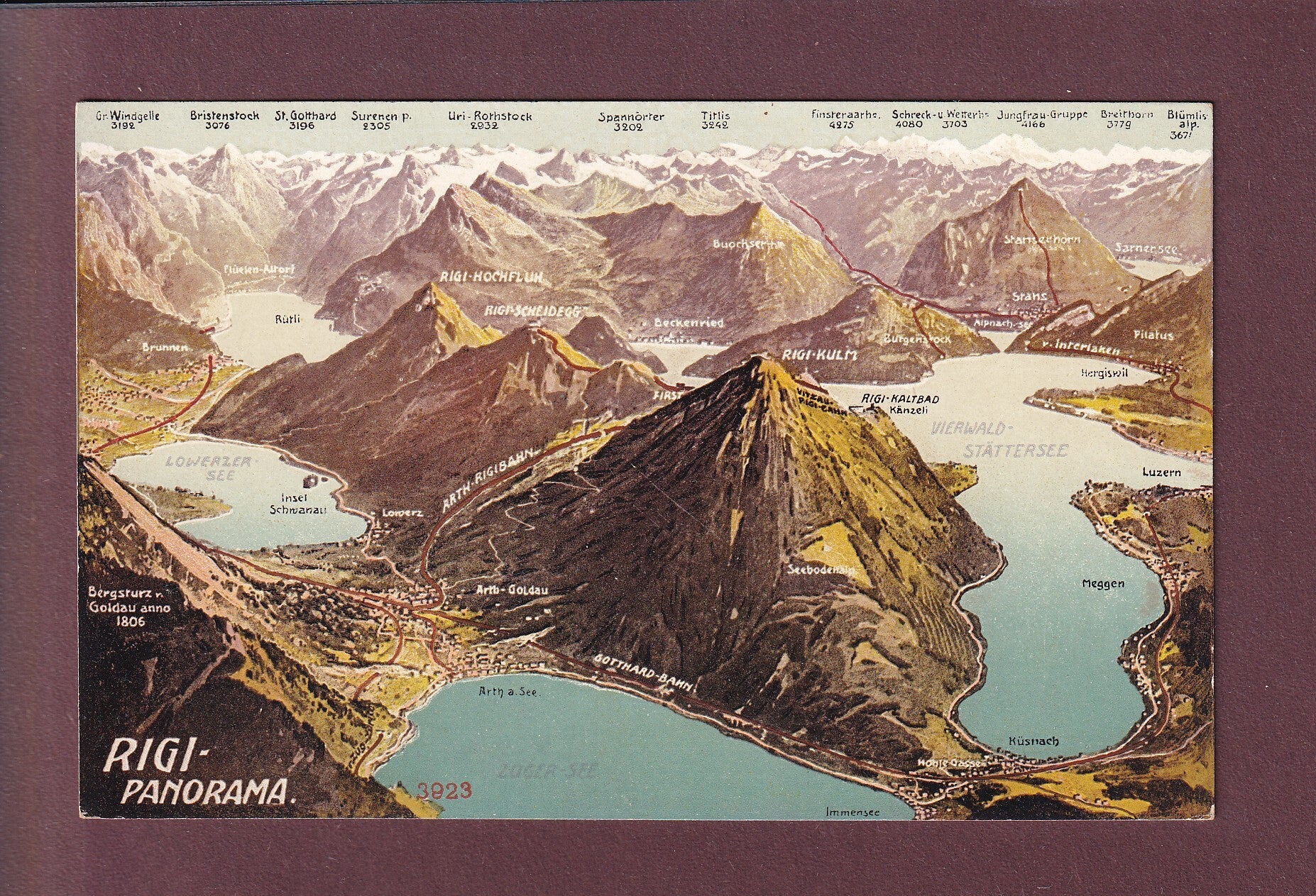 RIGI Panorama - Vogelschau