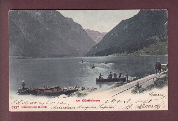 Am KLÖNTHALERSEE - 1907