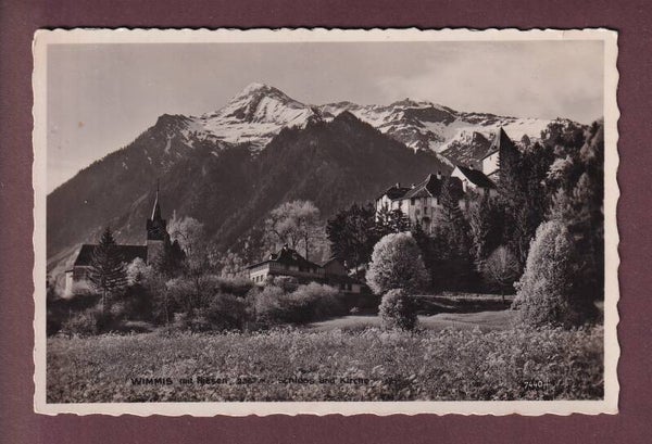 WIMMIS - Schloss und Kirche - 1937