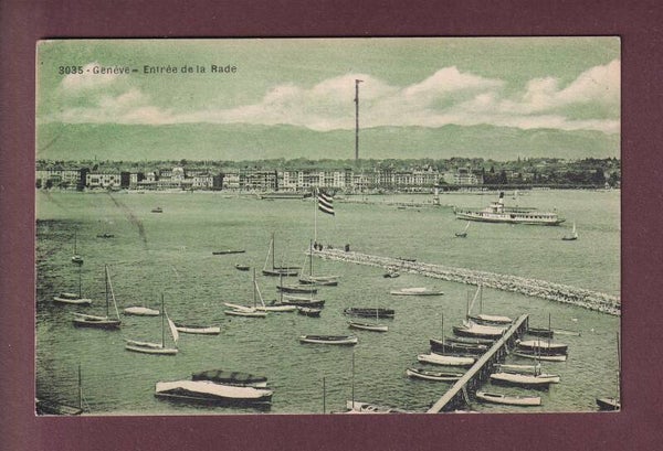 GENEVE - Entrée de la Rade - 1933