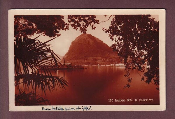 LUGANO - Nave GENEROSO - San Salvatore - 1929
