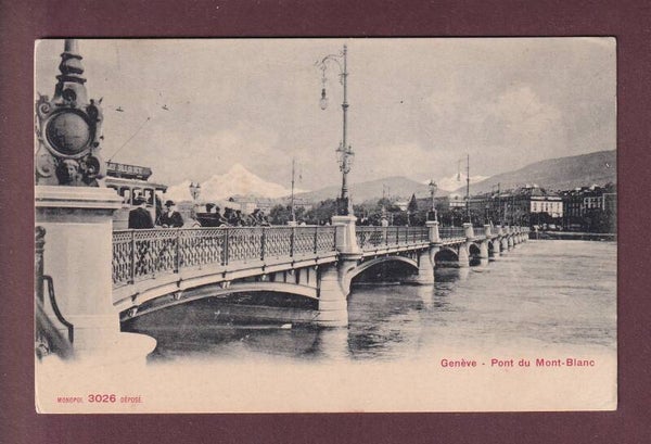 GENEVE - Pont du Mont-Blanc - tram