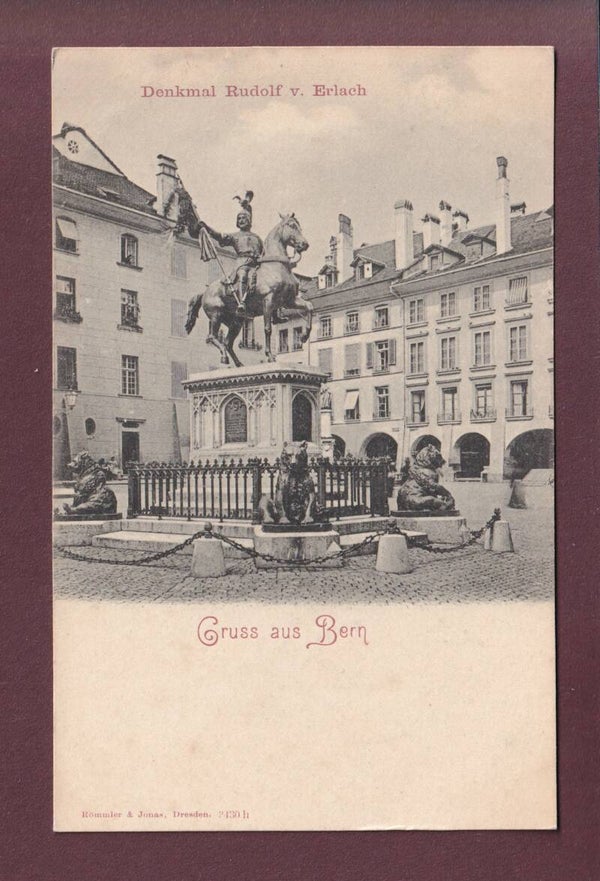 Gruss aus BERN - Denkmal Von Erlach
