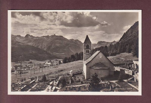 PONTRESINA - Kirche - Friedhof