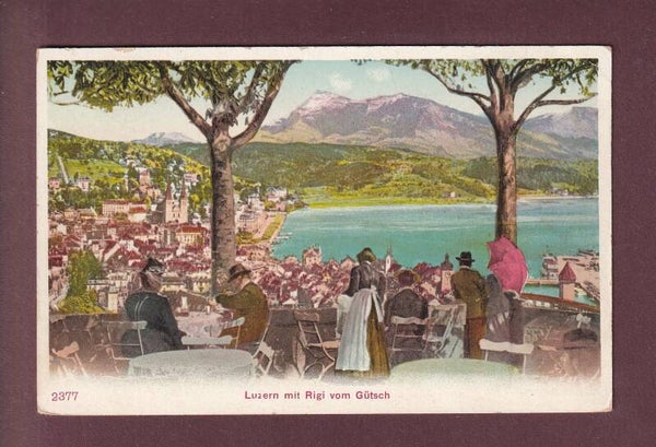 LUZERN mit Rigi vom Gütsch