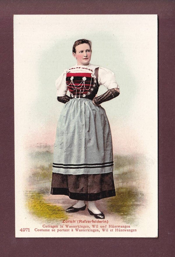 ZÜRICH - Tracht - Rafzerfelderin