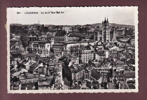 LAUSANNE vu de la Tour Bel-Air - 1947