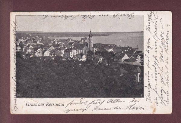 Gruss aus RORSCHACH - 1901 // Falte //
