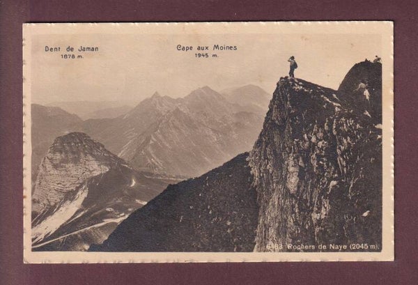 Sommet des ROCHERS DE NAYE - Dent de Jaman - 1917