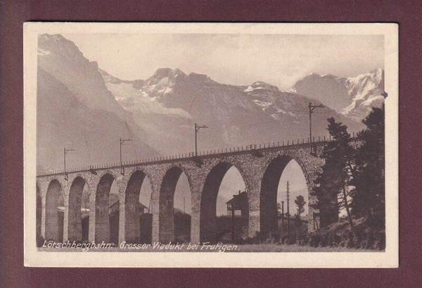 Lötschbergbahn - Viadukt bei FRUTIGEN - 1916
