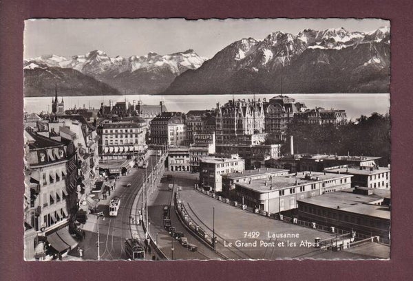 LAUSANNE - Grand Pont - Tram - 1941
