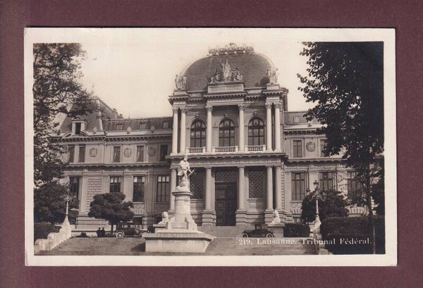 LAUSANNE - Tribunal Fédéral - Auto - 1929