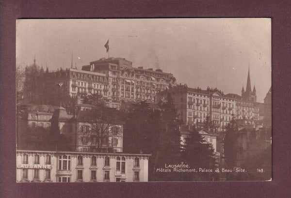 LAUSANNE - Hôtels Richemond - Palace - Beau Site - 1922