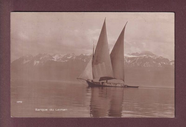 BARQUE DU LEMAN chargée - 1916
