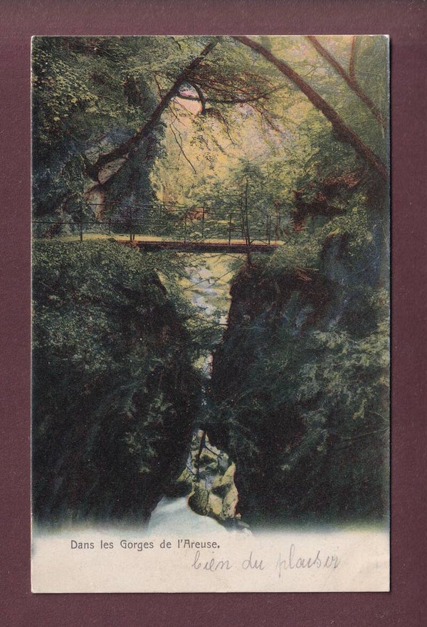 Dans les Gorges de l'AREUSE - 1903