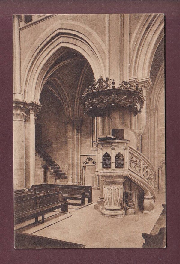 LAUSANNE - Cathédrale - Chaire - 1919