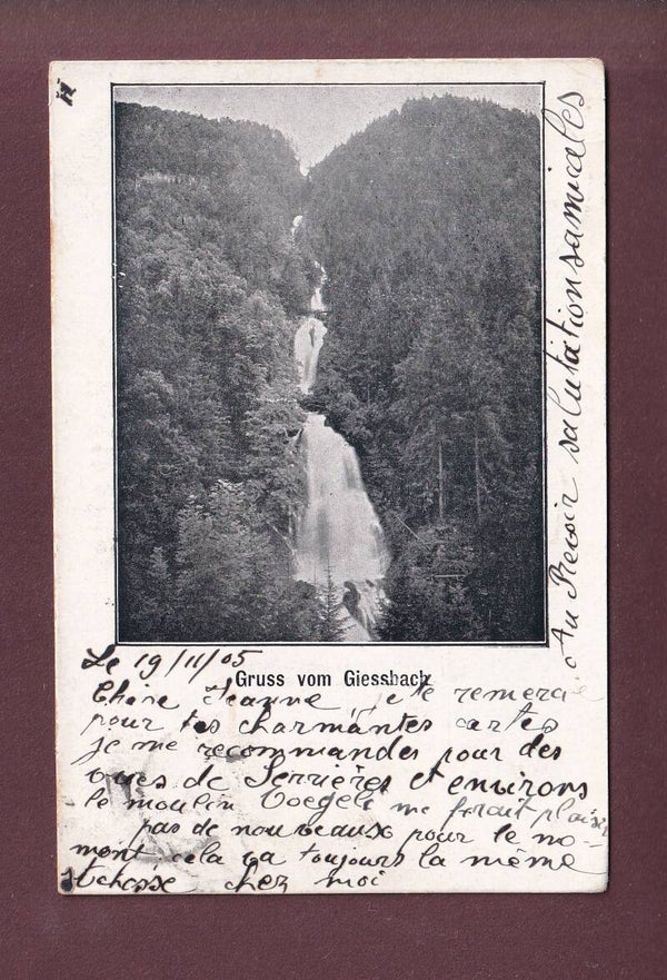 Gruss vom GIESSBACH - 1905