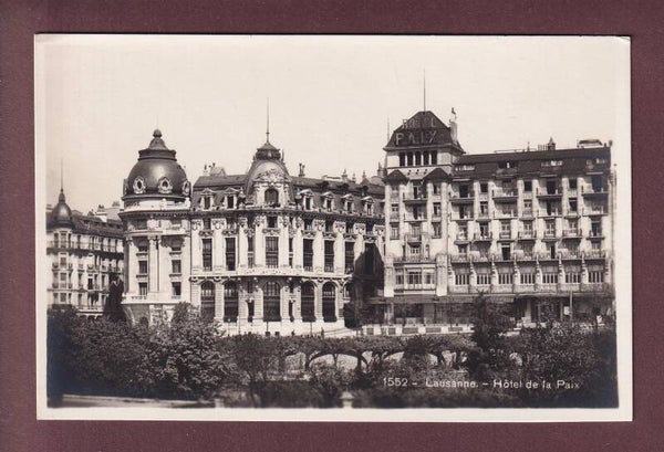 LAUSANNE - Hôtel de la Paix