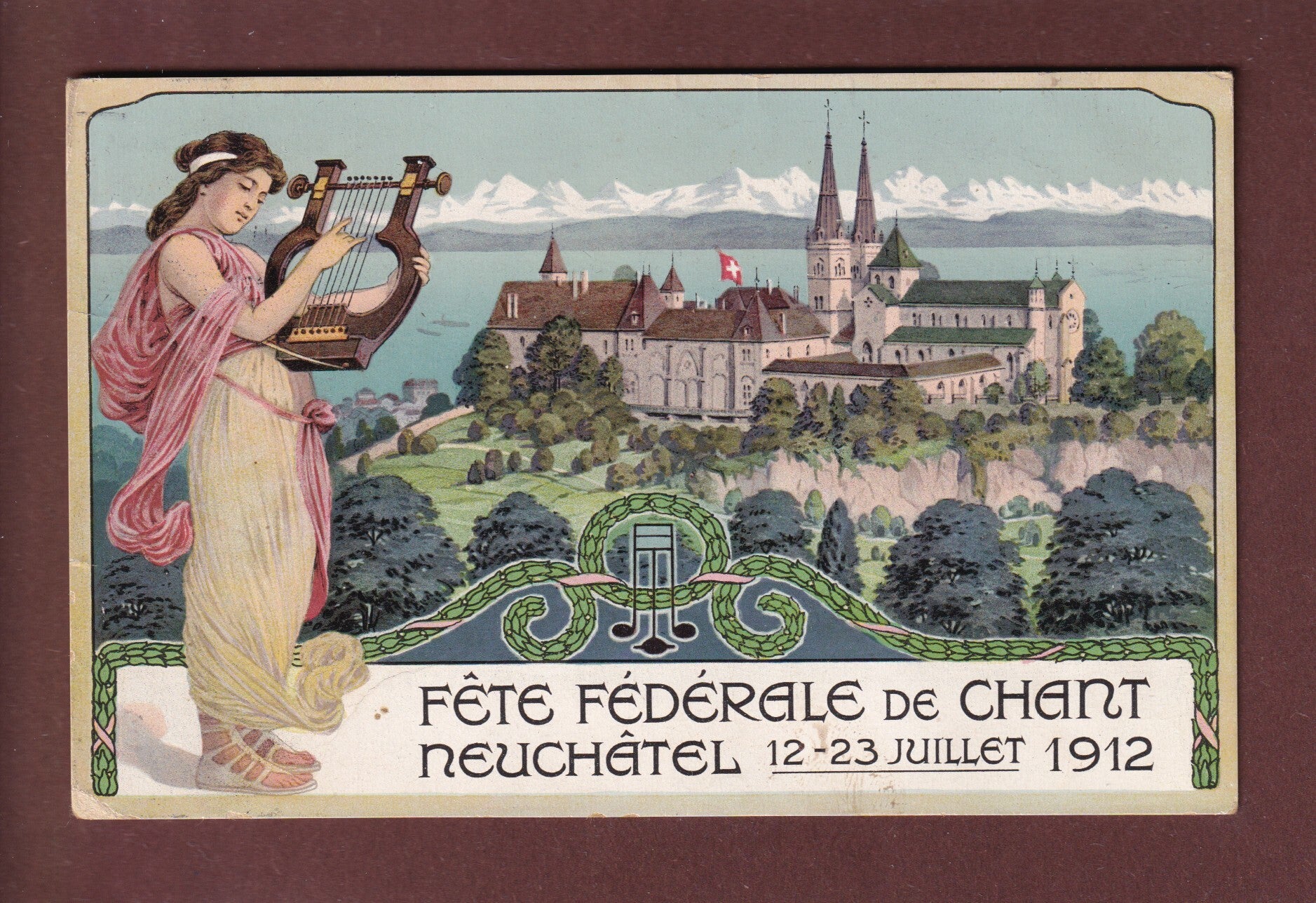 NEUCHÂTEL - Fête Fédérale de Chant 1912