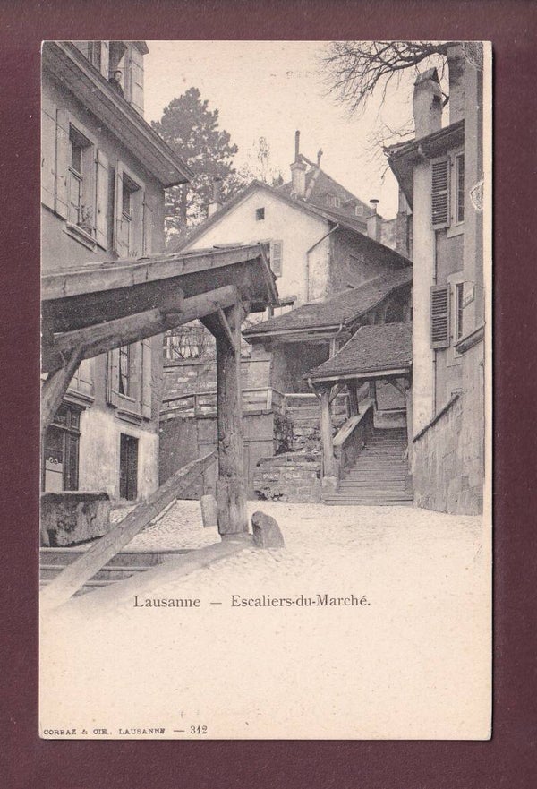 LAUSANNE - Escaliers du Marché
