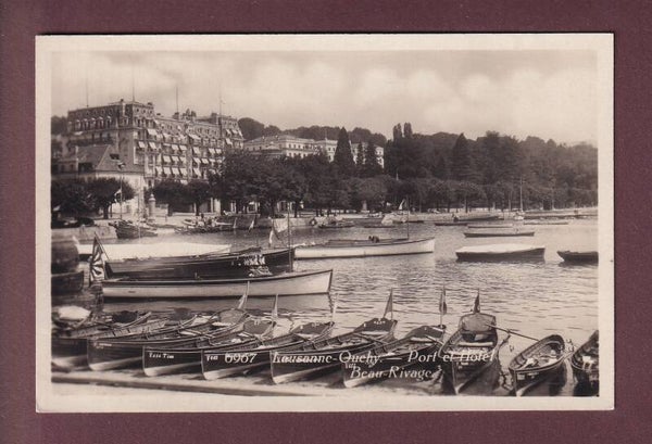 LAUSANNE - Ouchy - Port et Hôtel Beau-Rivage