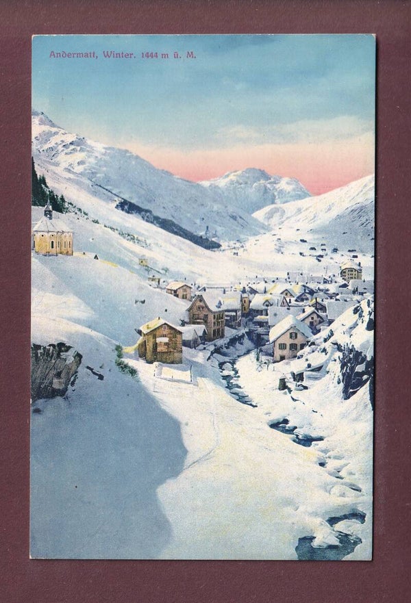 ANDERMATT unter Schnee
