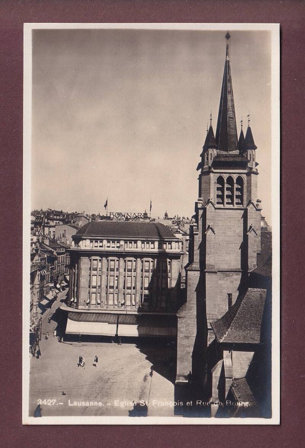 LAUSANNE - Eglise St. François - Rue de Bourg - Bonnard