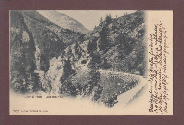 GRIMSEL-Route - Zubentunnel - Kutsche