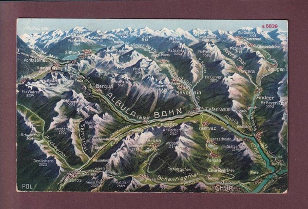 ALBULA-BAHN - Vogelschau