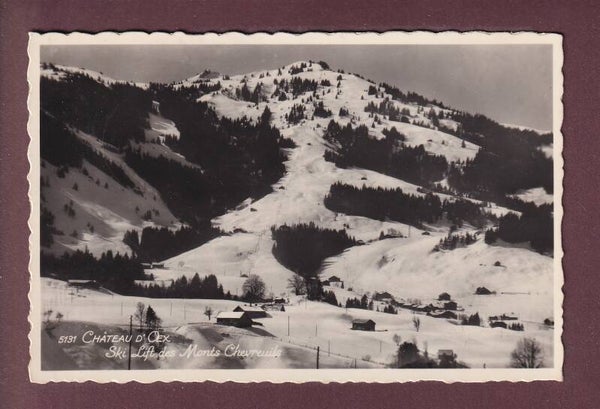 CHÂTEAU D'OEX - Ski-Lift des Monts Chevreuils - 1961