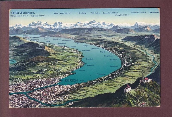 ZÜRICHSEE - Vogelschau