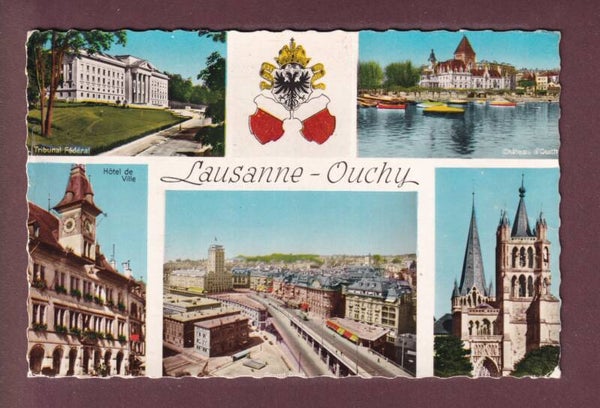 LAUSANNE - 5 images - 1961 par avion