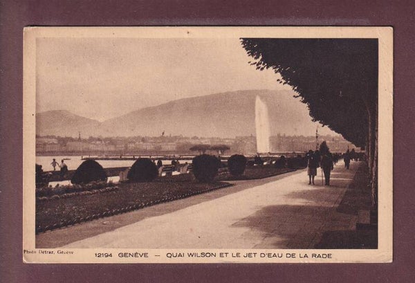 GENEVE - Quai Wilson - 1938