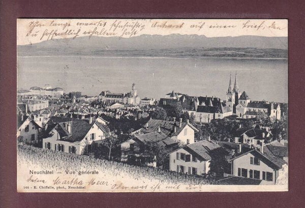 NEUCHÂTEL - Vue partielle - 1902