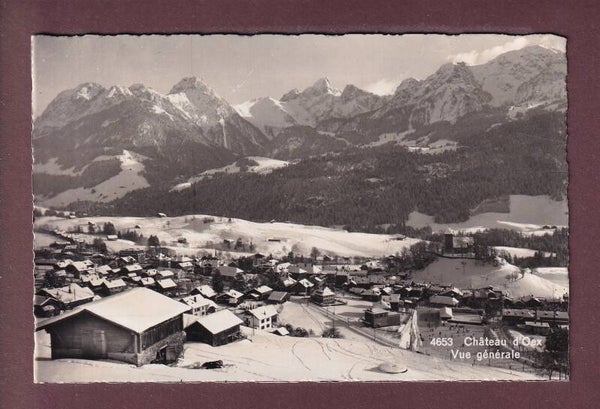 CHÂTEAU D'OEX sous la neige - 1946