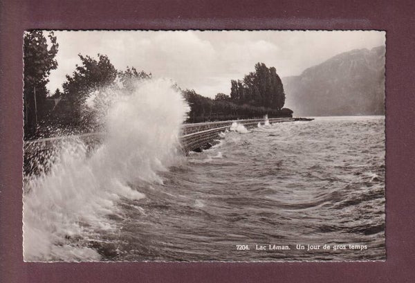 LAC LEMAN - Gros temps - 1955