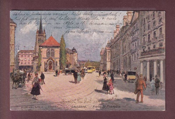 LAUSANNE - Place St. François - 1918