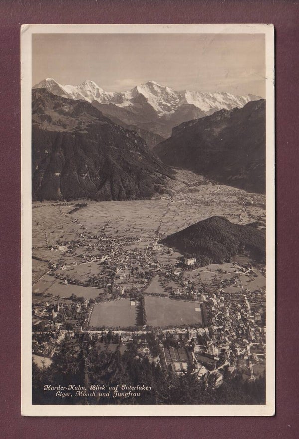 HARDER-KULM - Blick auf Interlaken - 1930