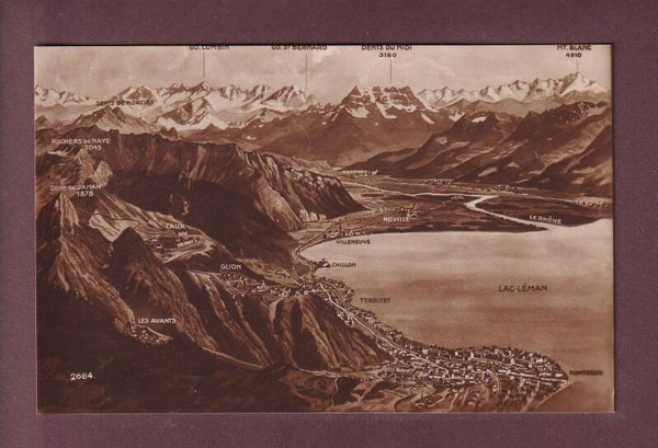 MONTREUX et environs - Vol d'oiseau