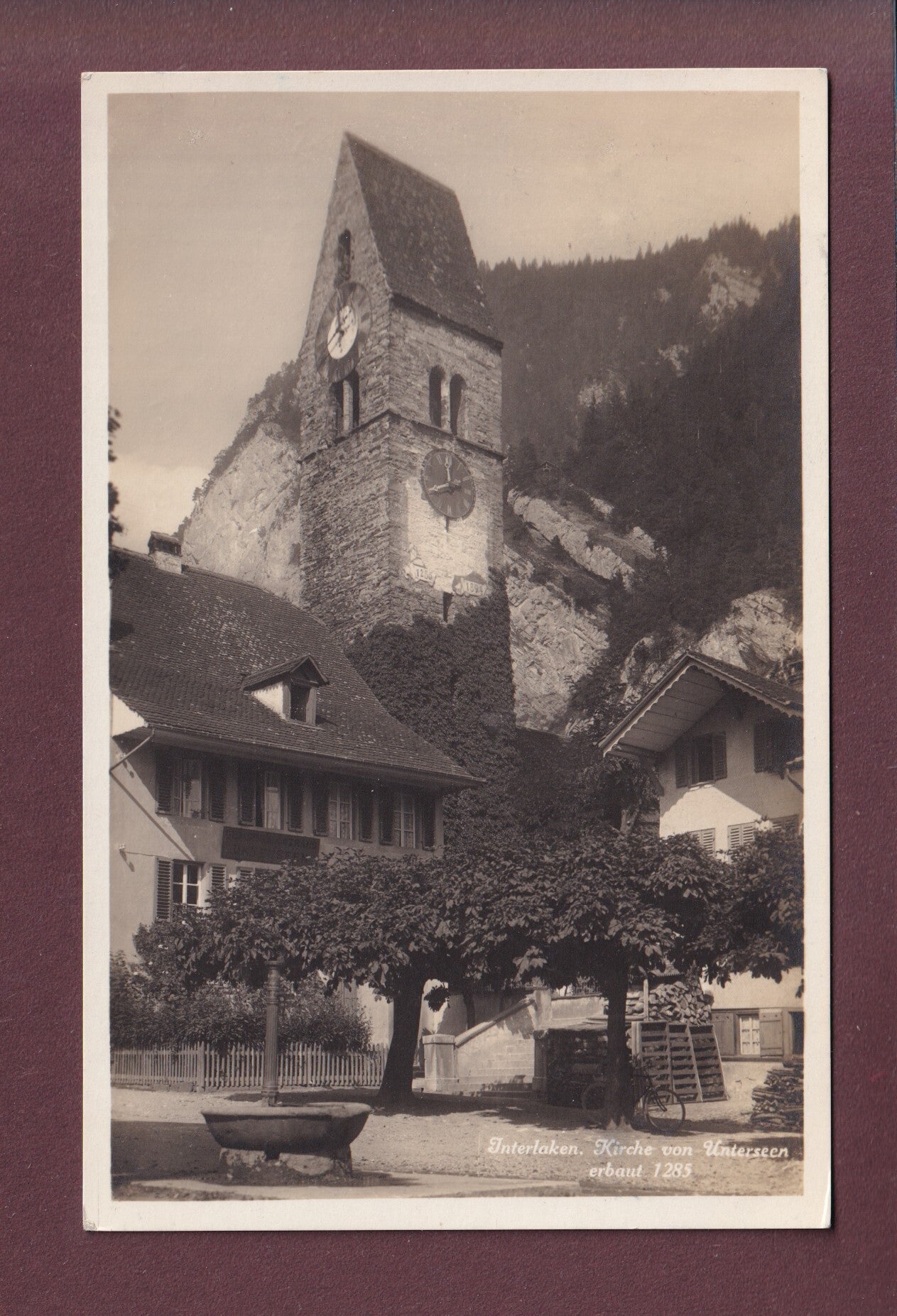 INTERLAKEN - Unterseen - Kirche - 1930