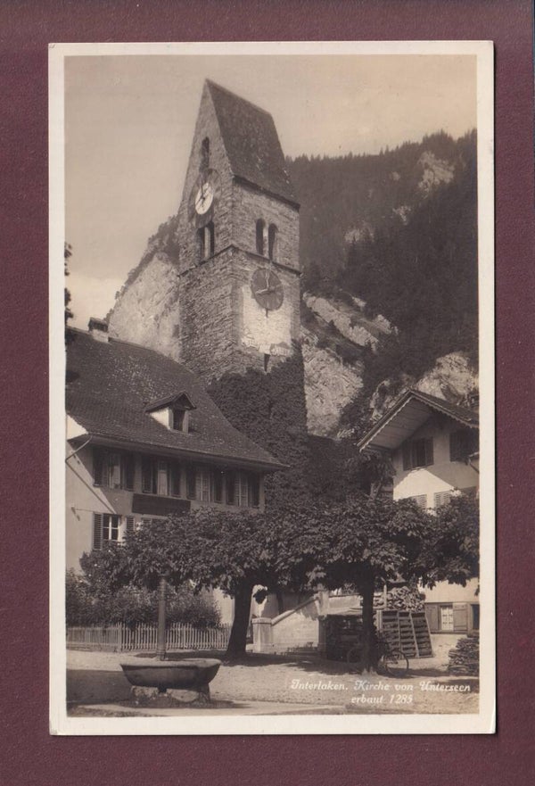 INTERLAKEN - Unterseen - Kirche - 1930