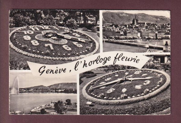 GENEVE - Horloge fleurie