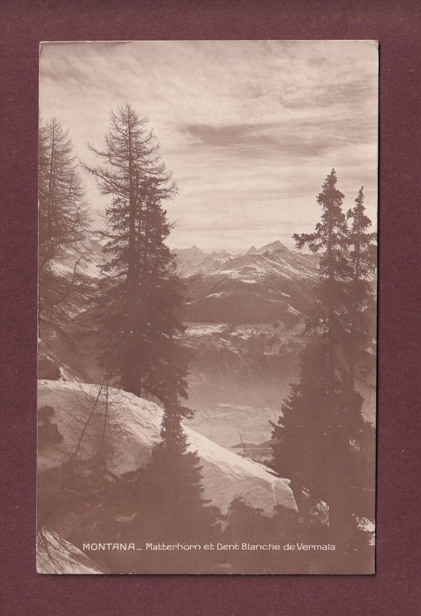 MONTANA - Panorama - 1915 // petit pli d'angle //