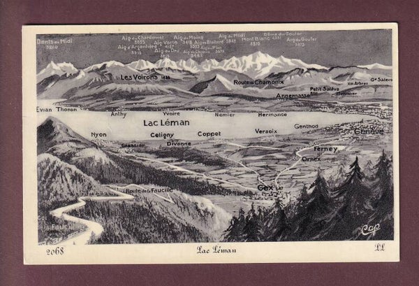 GENEVE et environs - Vol d'oiseau