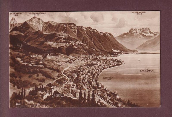 MONTREUX et environs - Vol d'oiseau