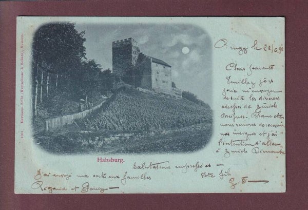 SCHLOSS HABSBURG - Mondschein - 1898