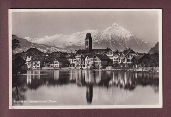 Interlaken - UNTERSEEN - Niesen - 1937